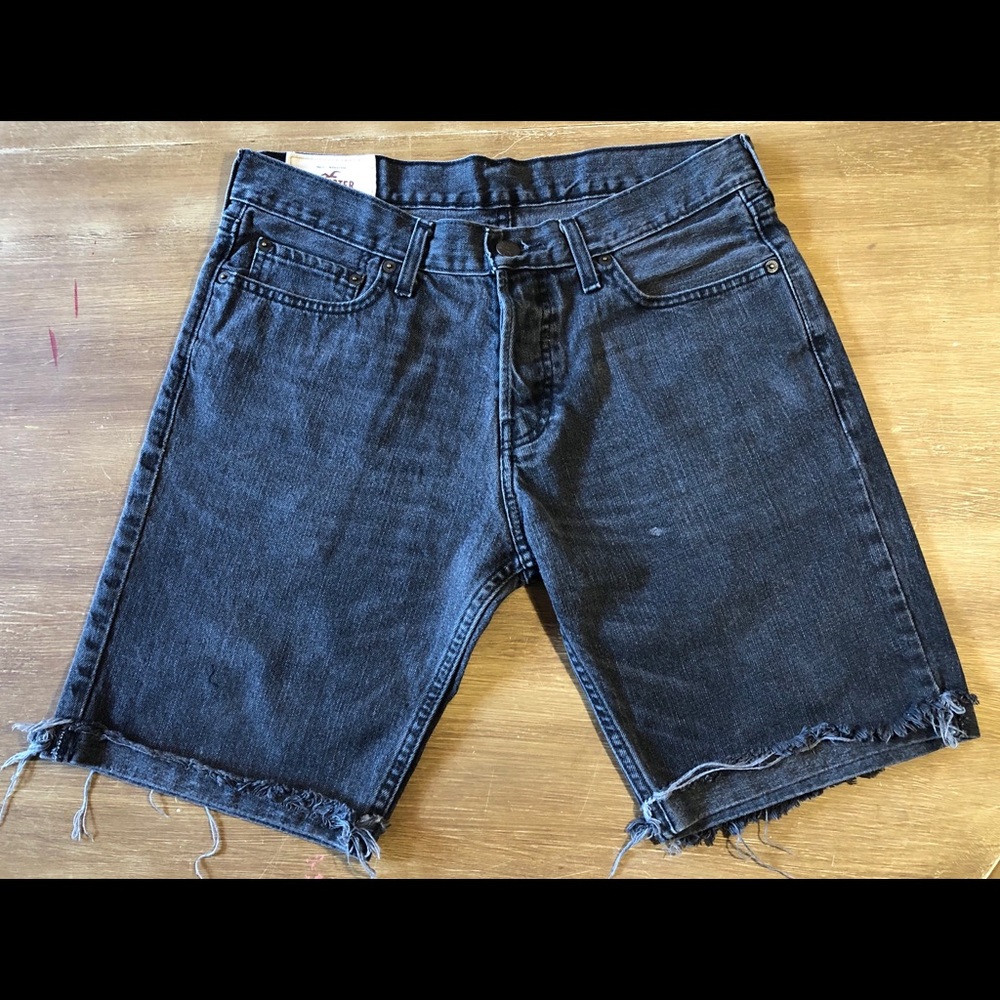 Hollister Black Denim Shorts
